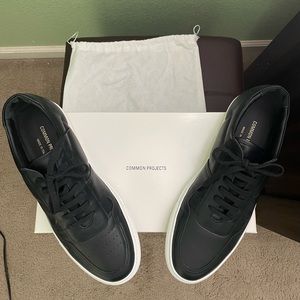 Common Projects B-Ball Sneaker Men’s Size 45 (US 12) in Black Leather/White Sole